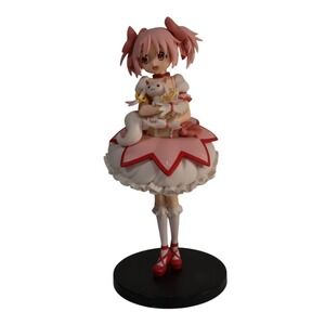 Banpresto Madoka Kaname SQ Figure Puella Magi Madoka Magica Kyubey Pink Anime